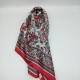 Small vintage silk scarf in red