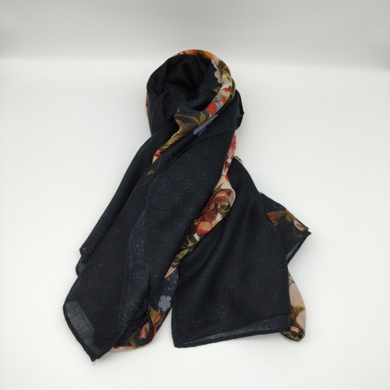 Black butterfly bird scarf