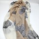 Brown butterfly bird scarf